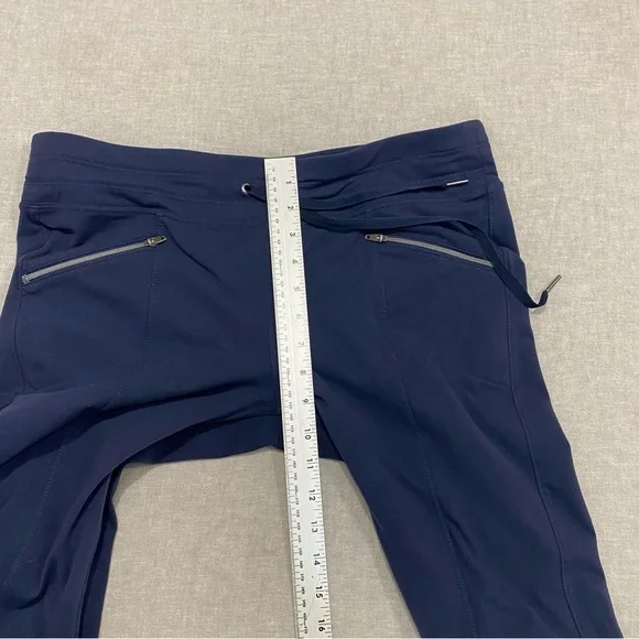 Athleta Pants Womens Size M Drawstring Waist Zip Pocket Joggers Blue - Picture 11 of 13